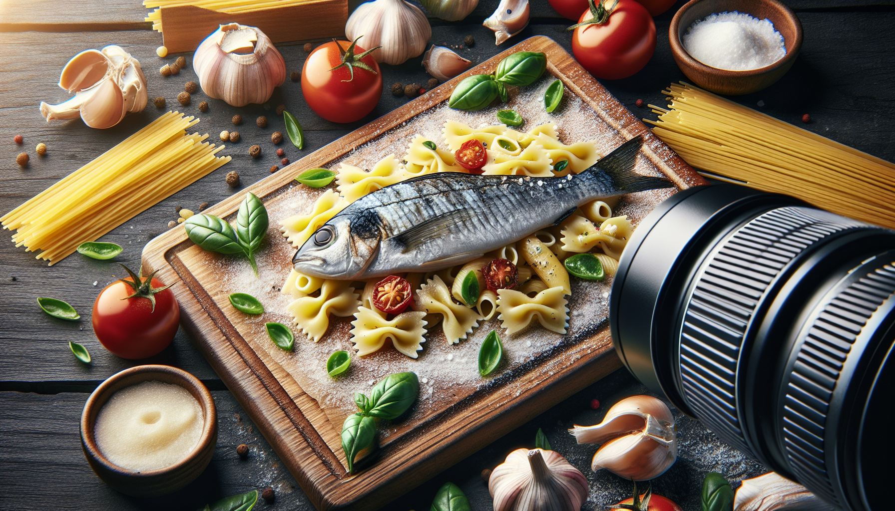 Paccheri e pesce